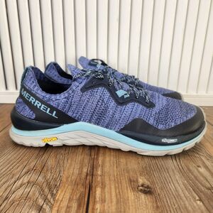 Merrell MAG-9 Womens Sz 9.5 Purple Black Knit Vibram Trail Running Shoes J16564